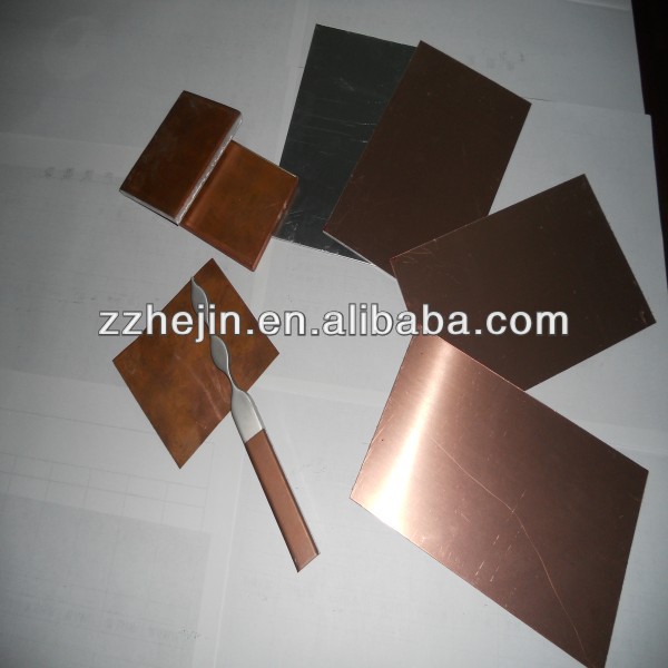 Wall use 1mm thickness copper aluminum decorative material